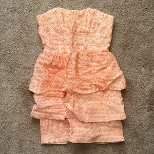 Alice & Olivia Shellyanne Tiered Tweed Mini Dress Size 6